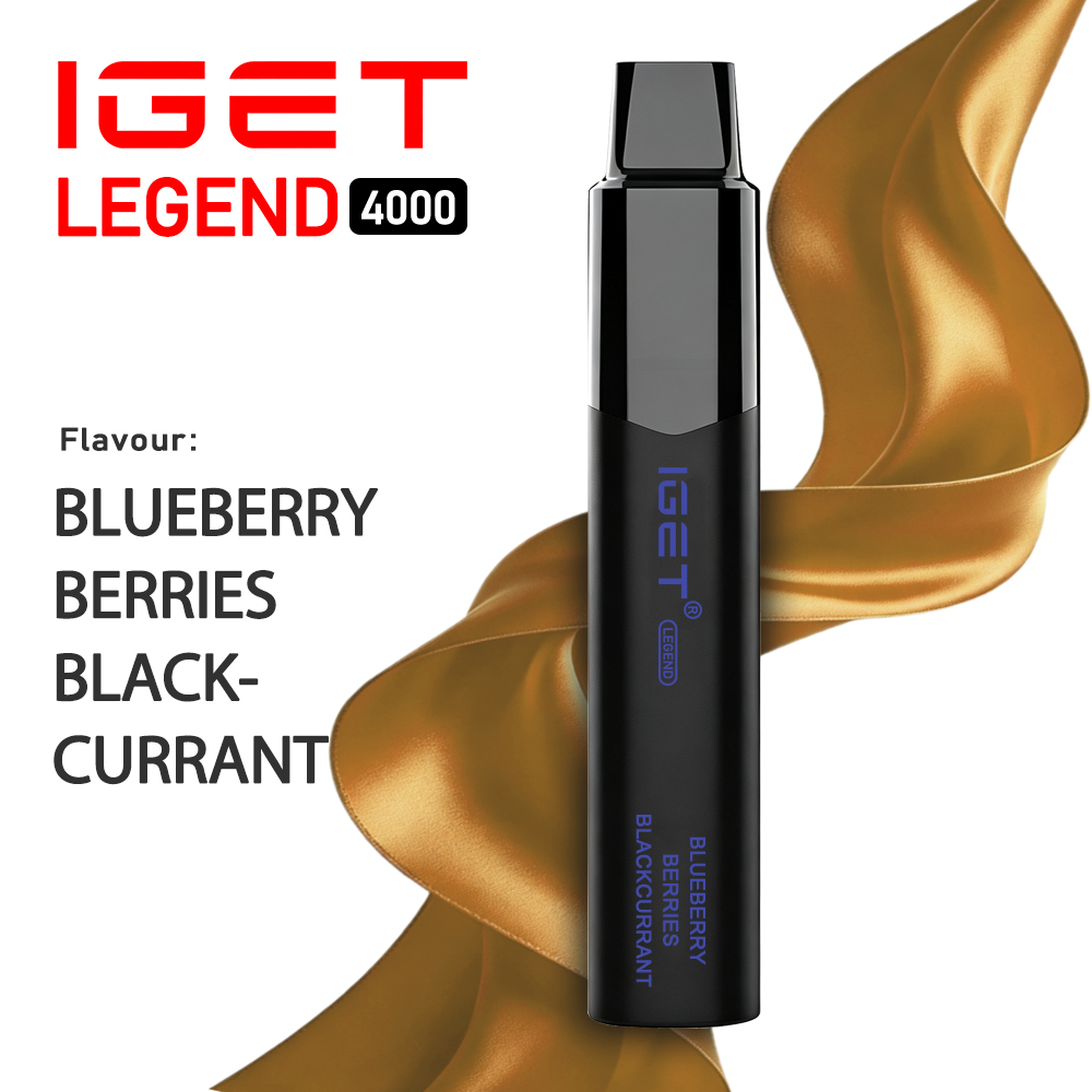 IGET Legend 4000 Puffs - Blueberry Berries Blackcurrant IGET Legend 4000 Puffs - Blueberry Berries Blackcurrant